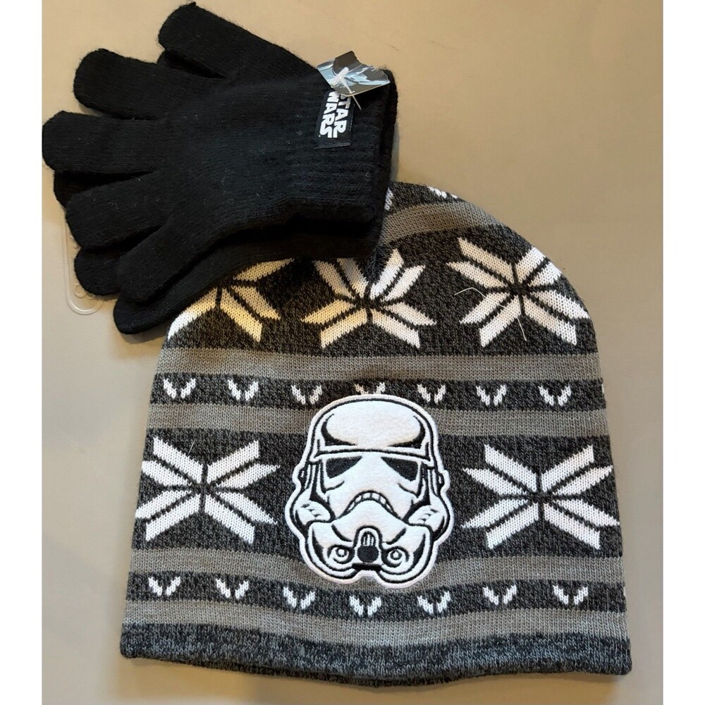 Boys Star Wars Stormtrooper Hat and Glove Set NWT